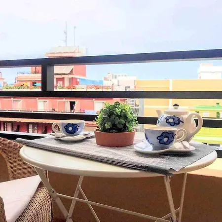 Studio In Puerto De La Cruz With Wonderful Sea View Shared Pool Furnished Balcony 250 M From The Bea * Tenerife Island
