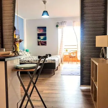 Studio In Puerto De La Cruz With Wonderful Sea View Shared Pool Furnished Balcony 250 M From The Bea *