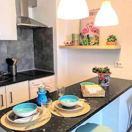 Studio In Puerto De La Cruz With Wonderful Sea View Shared Pool Furnished Balcony 250 M From The Bea Tenerife Island